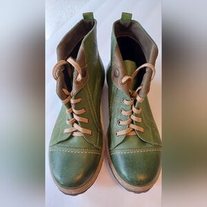 Green Ankle Boots for Women